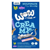 WOW Cat lízací pyré Creamy Multipack 24 × 15 g