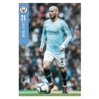 Plakát, Obraz - Manchester City - Silva 18-19, (61 x 91.5 cm)