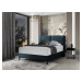 Luxusní postel s komfortní matrací Sardegna 180x200, modrá Nube