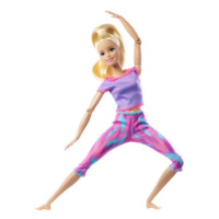 Barbie v pohybu - blondýnka ve fialovém topu