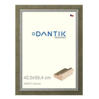 DANTIK rámeček 42 × 59,4, AMALFI zelený plexi čiré