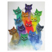 Obraz na plátně Happy Cats, 30 x 40 cm