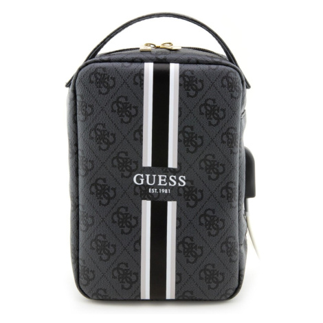 Univerzální cestovní taška Guess PU 4G Printed Stripes, černá