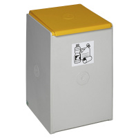VAR Plastová nádoba na tříděný odpad, samostatná nádoba o objemu 60 l, žlutá