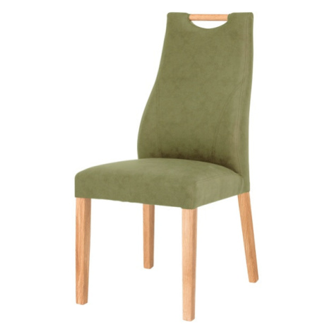 Jídelní židle NAILA dub olejovaný/zelená