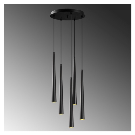Sofahouse 28527 Designový lustr Pearlie 43 cm černý závěsné svítidlo