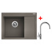 Sinks RIM 650 L Truffle + Vitalia RIM 650 L Truffle + Vitalia