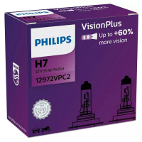 Philips H7 12V 55W PX26d Vision Plus +60% 2ks 12972VPC2