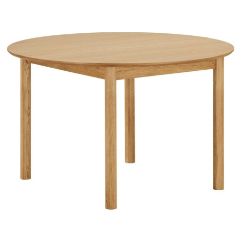 Kulatý rozkládací jídelní stůl s přídavnou deskou v dekoru dubu ø 120 cm Bundaberg – House Nordi House Nordic