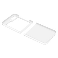 Zadní kryt s ochranným rámečkem Cellularline Clear Duo pro Samsung Galaxy Z Flip5, transparentní