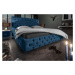 LuxD 24746 Designová postel Laney 160x200 cm tmavě modrý samet