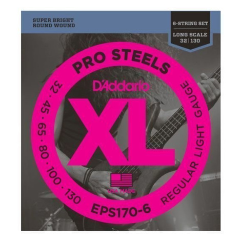 D'Addario EPS170-6 Struny pro 6-strunnou baskytaru