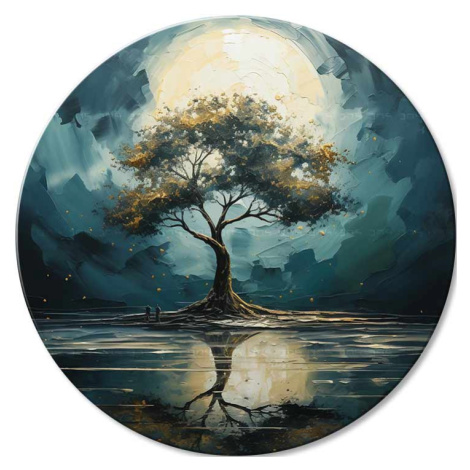 Kulaté obrazy s akrylem Odrazy přírody | different dimensions