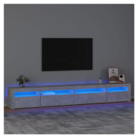 vidaXL TV skříňka s LED osvětlením betonově šedá 270 x 35 x 40 cm