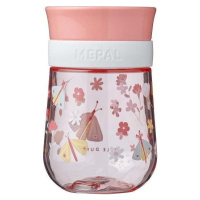 Světle růžový tritanový dětský hrnek 300 ml Flowers & butterflies – Mepal