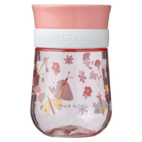 Světle růžový tritanový dětský hrnek 300 ml Flowers & butterflies – Mepal Rosti Mepal