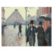 Diamantové malování - PARIS STREET; RAINY DAY (GUSTAVE CAILLEBOTTE) Rozměr: 40x50 cm, Rámování: 