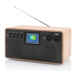 Radiopřijímač JVC RA-E731B-DAB / Bluetooth / černá/dřevo Varianta: ivi1