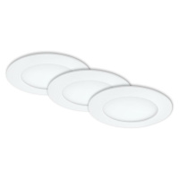 BRILONER 3ks sada LED vestavné svítidlo, pr. 12 cm, 6,4 W, bílé IP44 BRI 7284-036