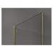 MEXEN/S Kioto Sprchová zástěna WALK-IN 120 x 110 x 40 cm, černý vzor, zlatá 800-120-110-221-50-7