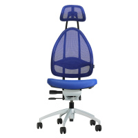 Topstar Elegantní kancelářská otočná židle, s opěrkou hlavy a zadní síťkou, výška opěradla celke