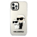 Karl Lagerfeld IML Glitter Karl and Choupette NFT kryt iPhone 12/12 Pro čirý