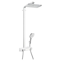 Sprchový systém Hansgrohe Raindance E na stěnu s termostatickou baterií bílá/chrom 27288400