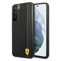 Ferrari FESAXHCS22MBK hard silikonové pouzdro Samsung Galaxy S22 PLUS 5G black On Track Carbon S