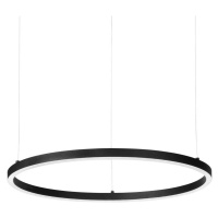 LED Závěsné svítidlo Ideal Lux Oracle Slim D50 Nero 229492 29W 1600lm IP20 50cm černé