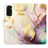 iSaprio flip pouzdro Gold Leaves 02 pro Xiaomi Redmi Note 11 / Note 11S