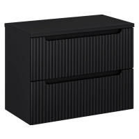 ArtCom Koupelnová skříňka s deskou NOVA Black D80/2 | 80 cm