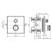 IDEAL STANDARD CeraTherm Navigo Termostatická sprchová baterie pod omítku, hedvábná černá A7301X