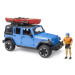 Bruder 2529 Jeep Wrangler Rubicon s kajakem a postavou