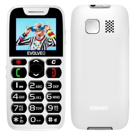 EVOLVEO EasyPhone, telefon pro seniory s nabíjecím stojánkem, 1,8" 160 × 128 px/1xSIM/microSDHC/