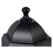 Klasická venkovní lampa podstavce černá 48,6 cm IP44 - New Orleans