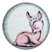 Dětský kusový koberec Bambi 850 pink kruh