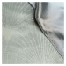 Sametový středový ubrus s lesklým šedým potiskem
