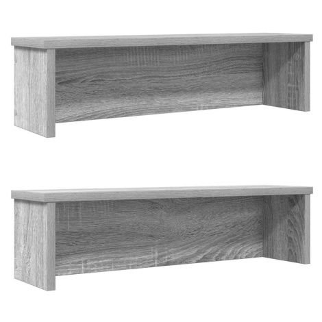 vidaXL kuchyňské regály stohovatelné 2 pcs šedý sonoma 60x15x16 cm