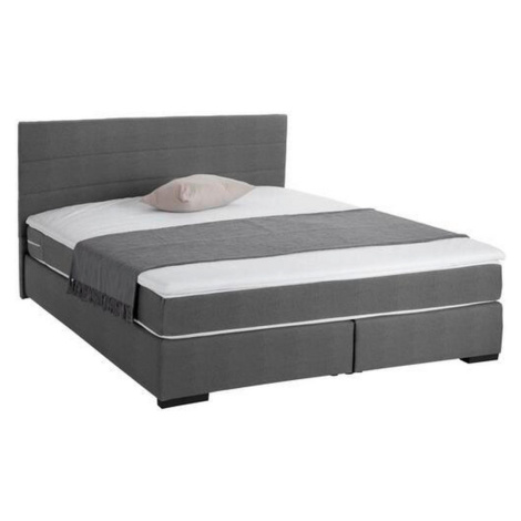 Carryhome POSTEL BOXSPRING cm, dřevo, textil, šedá