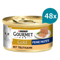 Gourmet Gold jemná paštika s krocaním masem 48 × 85 g