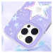 Kingxbar Heart Star Series silikonové pouzdro na iPhone 14 PLUS 6.7" Purple star