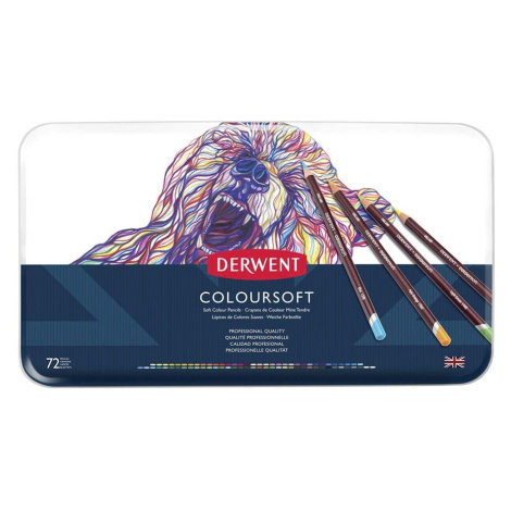 Derwent, Coloursoft, 0701029, sada uměleckých pastelek, 72 ks