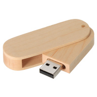 Dřevěný USB disk přírodní 16GB