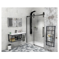 VOLCANO BLACK sprchové dveře 1600 mm, čiré sklo GV1416