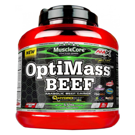 Amix Nutrition OptiMass Beef 2,5kg - bílá čokoláda