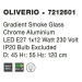 NOVA LUCE závěsné svítidlo OLIVERIO kouřové sklo s přechodem chromovaný hliník E27 1x12W IP20 be