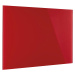 magnetoplan Designová magnetická skleněná tabule, š x v 600 x 400 mm, barva intenzivní červená