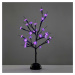 ACA Lighting strom na stůl, 25 LED na baterie 3xAA, fialová, IP20 10x10x45cm X1025811