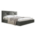 Čalouněná postel KARINO rozměr 180x200 cm Tmavě šedá