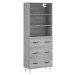 vidaXL Skříň highboard šedá sonoma 69,5 x 34 x 180 cm kompozitní dřevo